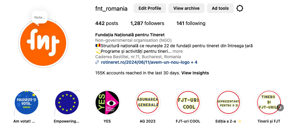 Campania de Instagram Stories pentru „Empowering Youth for a Stronger European Democracy”